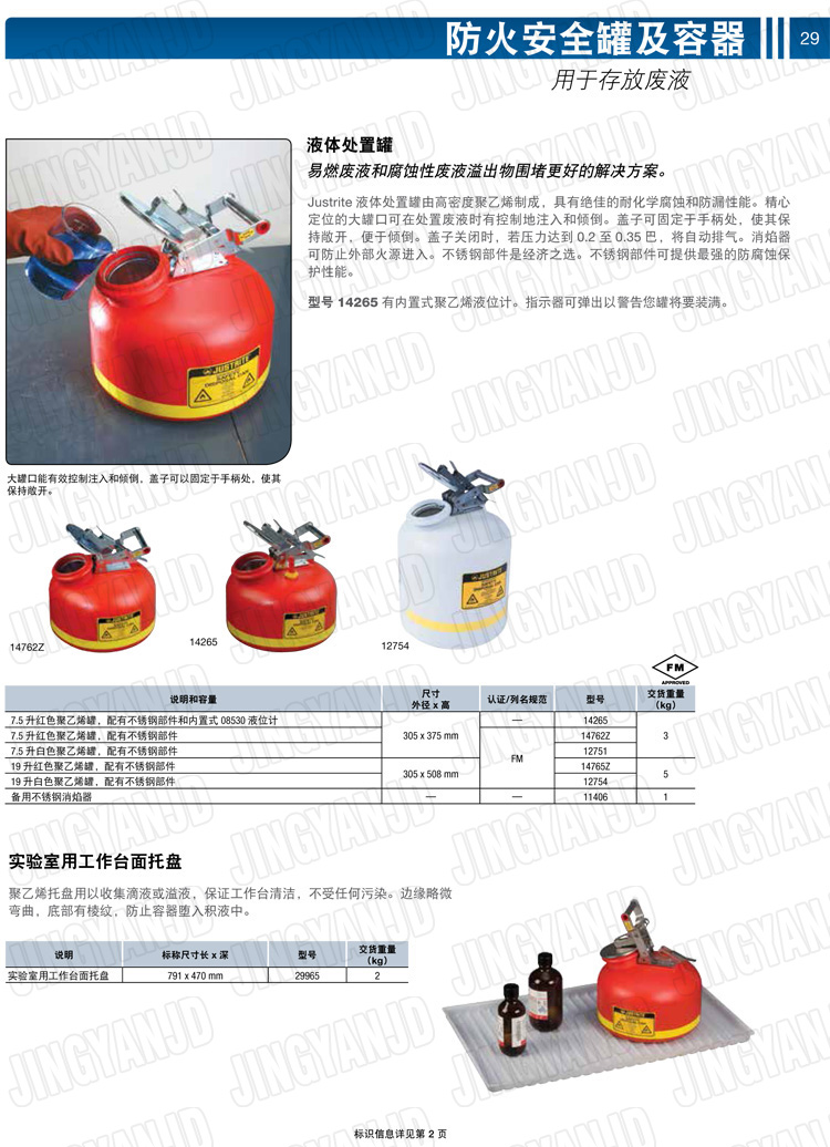 JUSTRITE，美國(guó)杰斯瑞特，justriteI型安全罐,柴油汽油存放罐，酒精松香水安全存儲(chǔ)罐，防火安全罐，防爆安全罐