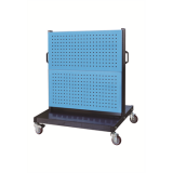 移動型雙面物料架960×640×1156mm(4方孔)，XKM-2240
