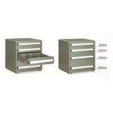 雙軌工具柜580×525×665mm(四個抽屜) 綠色，F(xiàn)C-665N